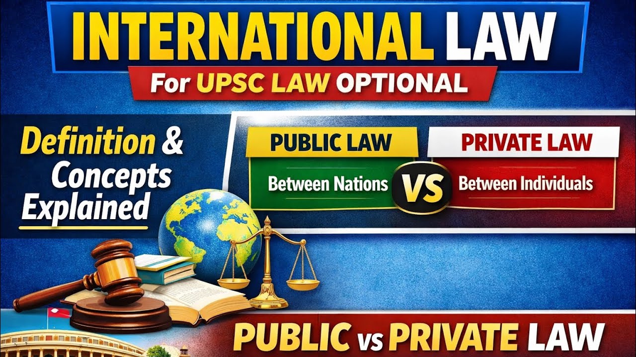 International Law | Definition, Nature & Public vs Private Law| UPSC Law Optional 