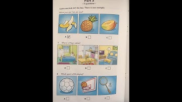 STARTERS 2 TEST 2 PART 3