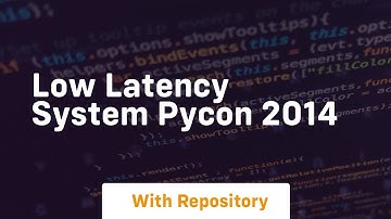 Low latency system pycon 2014