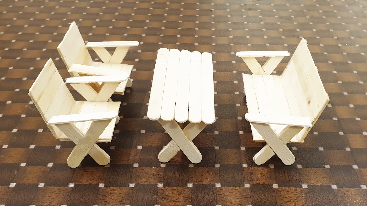 How to make a Lawn chair out of Ice cream sticks Ice cream stick