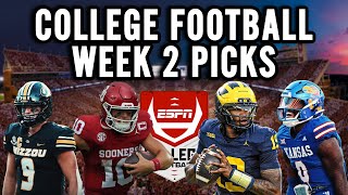 College Football Week 2 Picks & Predictions