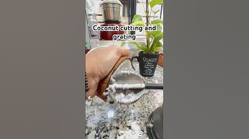 #utubeshorts #kitchen utensils# coconut cutting and grating method# how to grate coconut