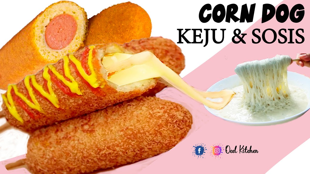 Resep Mozzarella Corn Dog / Sosis Corn Dog Mudah Sekali | Tanpa Telur & Tanpa Susu - Youtube