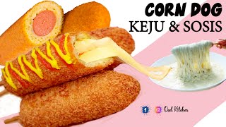 Easy Mozzarella Corn Dog  Sausage Corn Dog Recipe  No Egg U0026 No Dairy