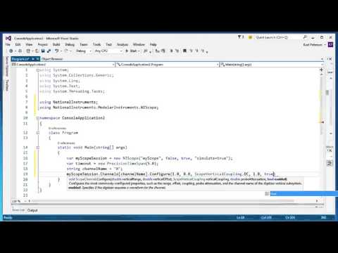 IVI Getting Started Guide Video for Visual C# and Visual Basic NET, using IVI.NET