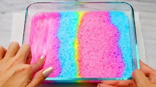 How to Make Satisfying Pink, Blue, and Yellow Bubble Slime with Balloons!