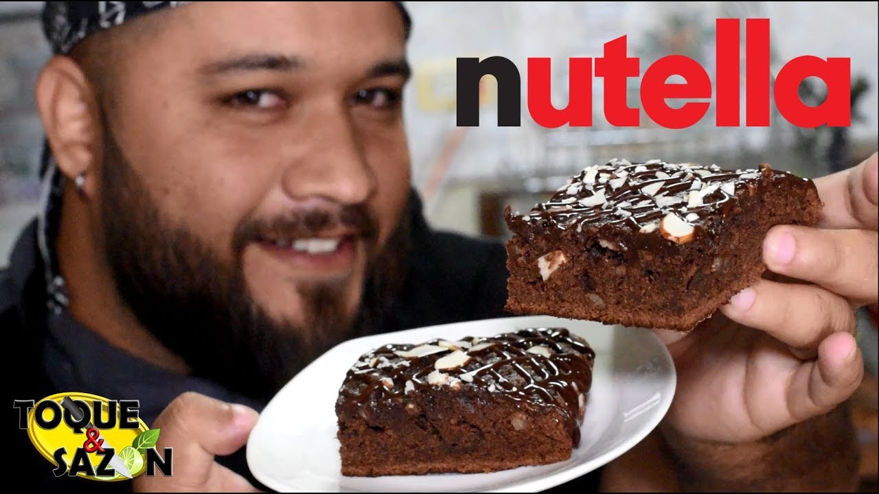 Prepara BROWNIES DE NUTELLA en casa ¡CON PIQUETE! al gusto