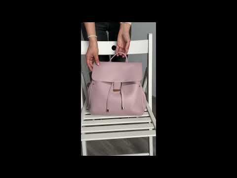 Жіночий рюкзак чорний повсякденний місткий з еко шкіри Tom&Rose, відео 1