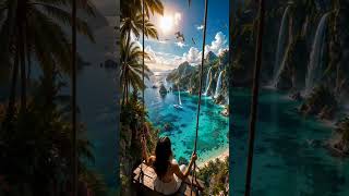 If Paradise Existed, It Would Look Like This 🌊✨ #dreamplaces