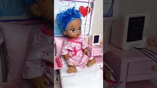Baby Doll Is Sick Not Feeling Well And Throws Up #babydoll #babyalive #dolls #doll