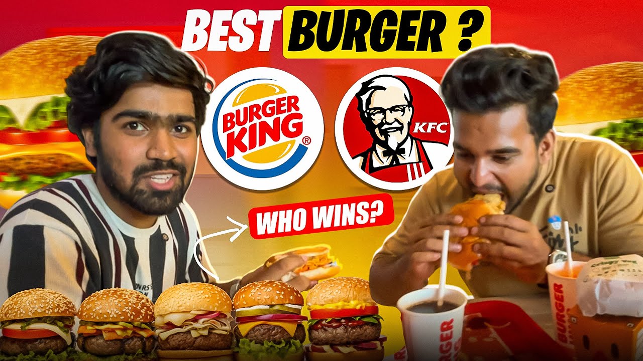 KFC vs Burger King 🍔| BEST BURGER BATTLE | FOOD CHALLENGE Vlog | Vegas Mall Dwarka Sec-14