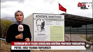 Erzi̇ncan Da Bulunan Dev Atatürk Portresi̇
