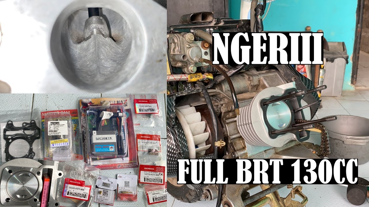 BORE UP BEAT KARBU 130CC BRT HARIAN || TENAGANYA NGERIII || TURUN MESIN BEAT KARBU