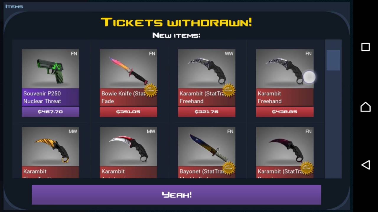 Case clicker roulete so many skins!!!