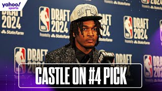 STEPHON CASTLE speaks after being selected No. 4 by SPURS | 2024 NBA Draft | Yahoo Sports