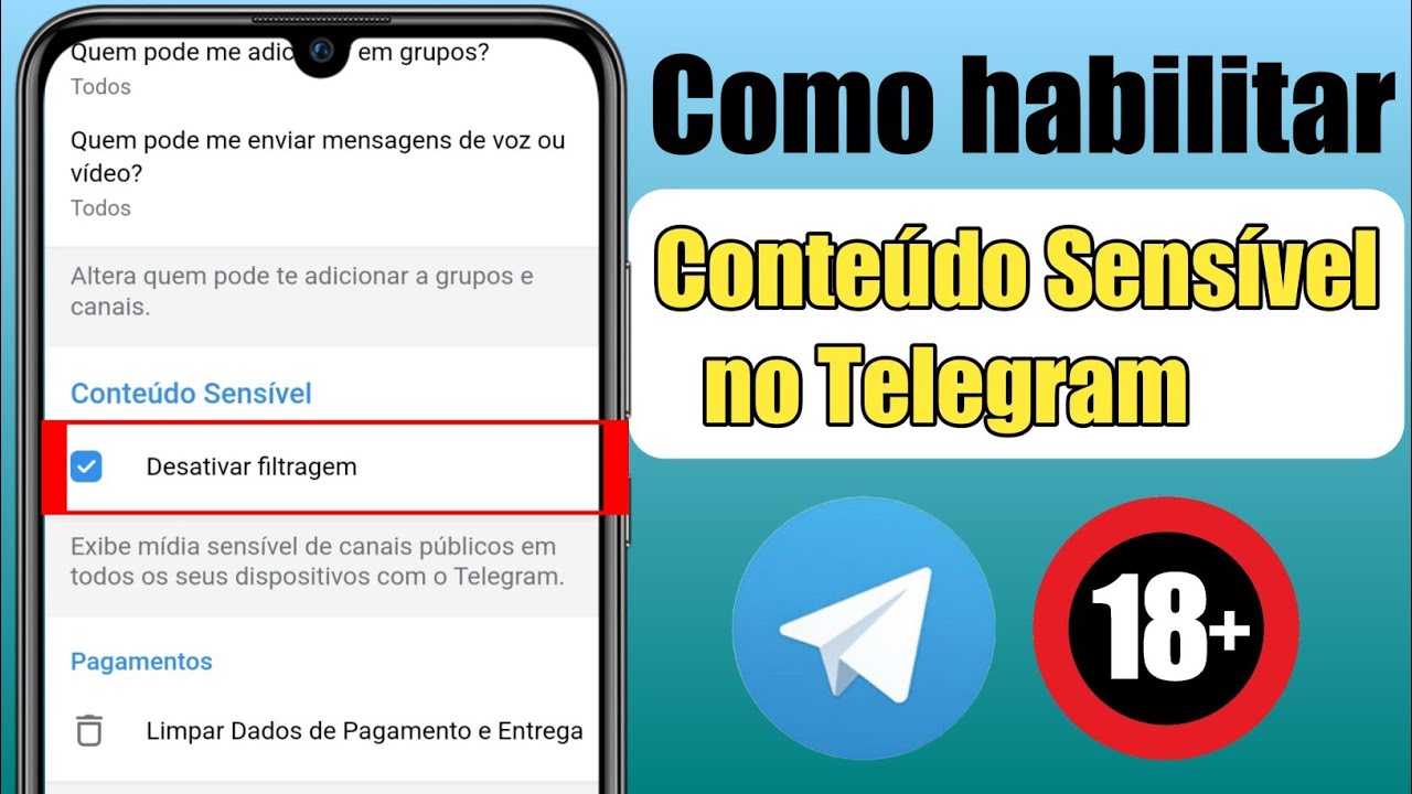 Como Habilitar Conteúdo Sensível No Telegram [Android E Ios] 