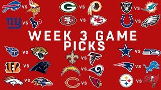 Week 3 NFL Game Picks | NFL