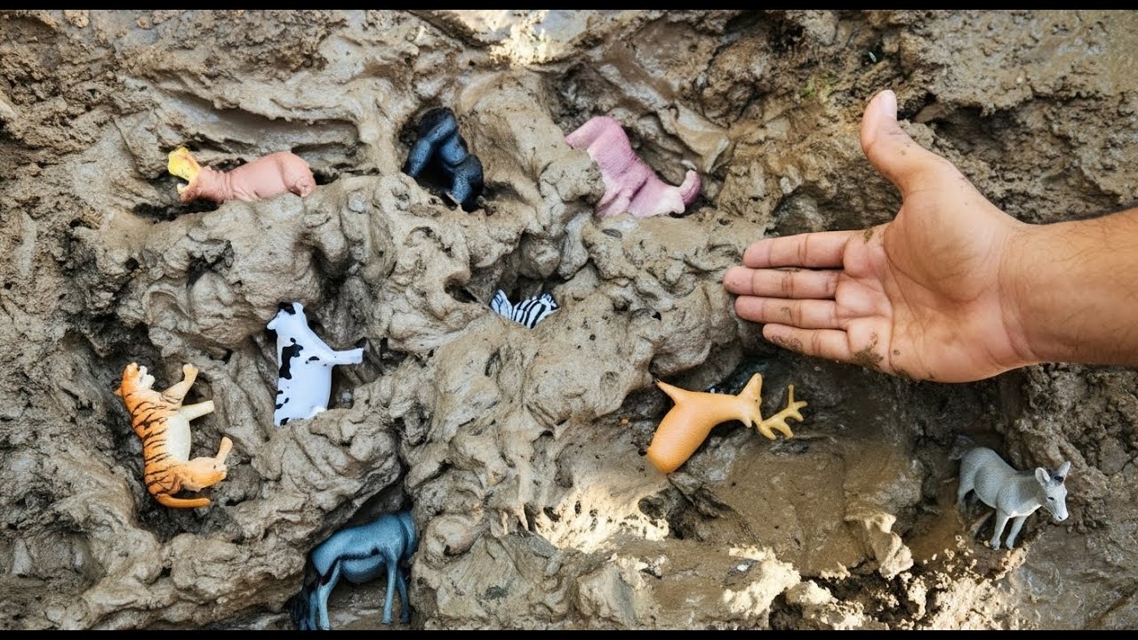 🌿🚿 MUDDY BUDDIES! Animals Take a Mud Bath & Clean Up  Educational Video for Kids