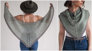 Rudaba  How to Easily Knit a Cable Shawl + Garter Tab Cast On
