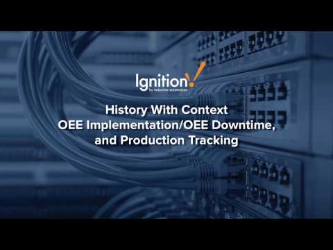 History With Context, OEE Implementation/OEE Downtime, and Production Tracking