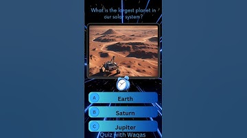 What is the largest planet in our solar system?? #planetary #rockyplane #games #quizchallenge #quiz