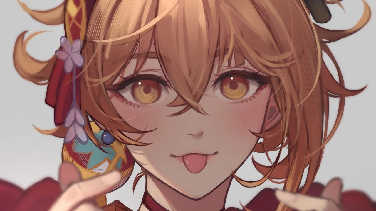 Speed Draw [Genshin Impact]:「Yoimiya」 - YouTube