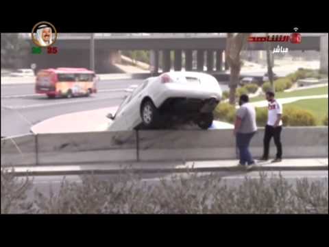 محمد الملا وتقرير حادث غريب وعجيب على الدائري الرابع