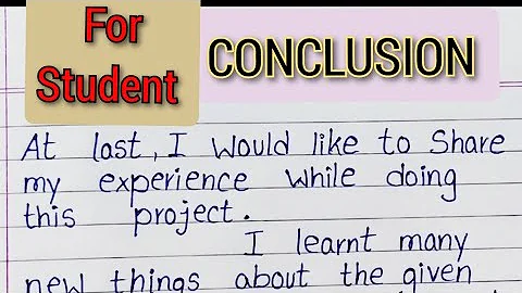 निष्कर्ष || Best Conclusion for School 🏫 and College Project || How to write Conclusion for Student