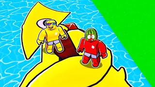 RAINBOW FRIEND BUILD A BOAT in Roblox Funny Moments
