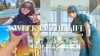 WEEK IN THE LIFE OF A BS/MD STUDENT  Trauma Surgery, Research, Studying University of Arizona APME