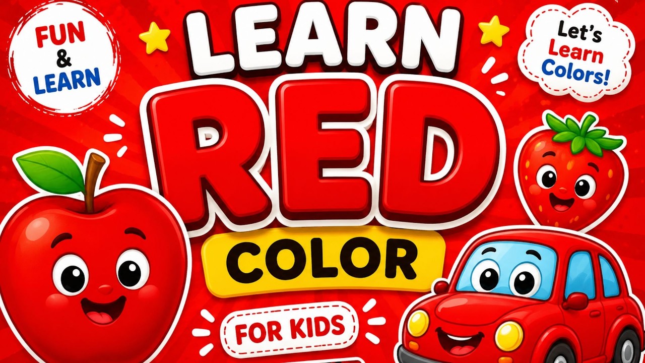 Learning Red Color Learn Red Color for Kids ️ | Red Color Learning Video for Toddlers ...