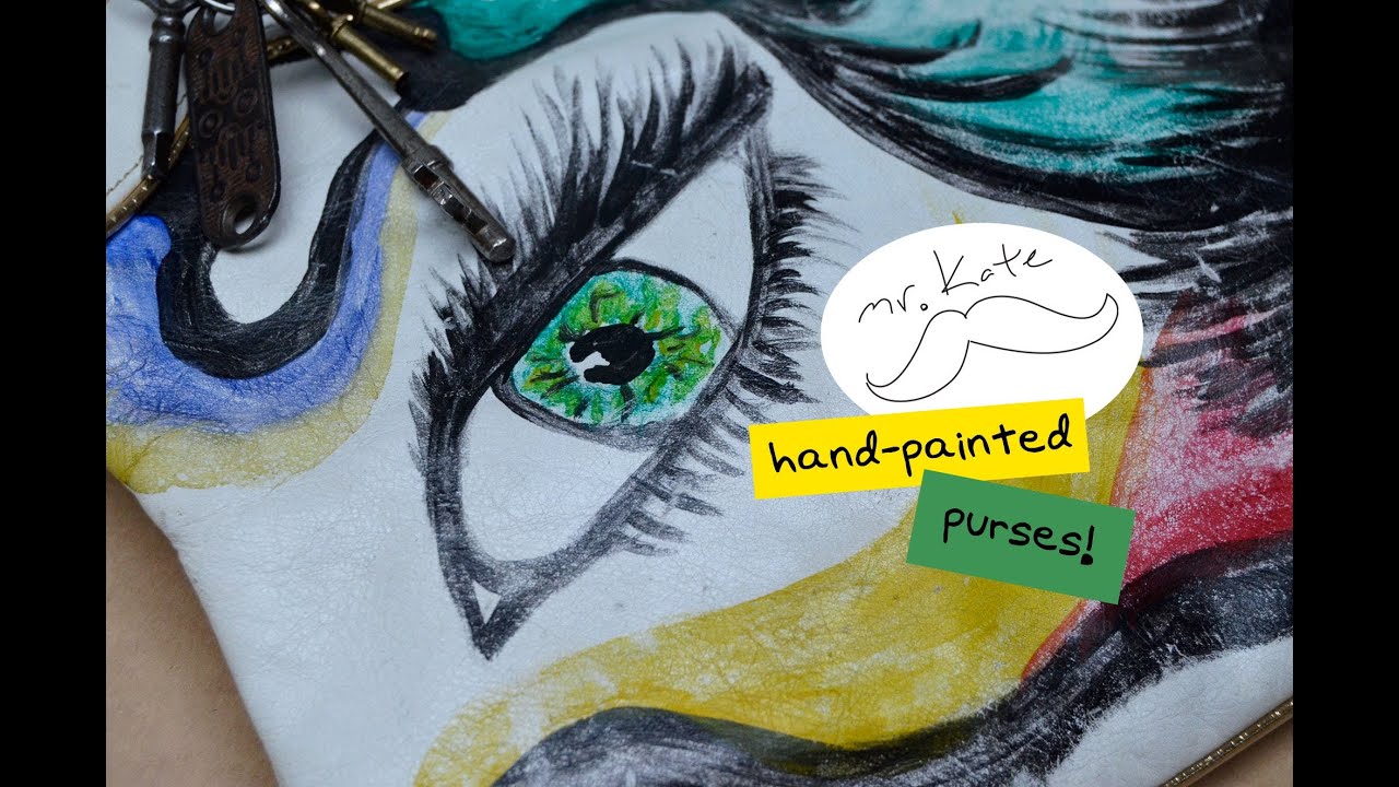 Artistic Expression: Hand Painted Purses and Bags for Women - Etsy |  Painting leather, Painted purse, Hand painted purses