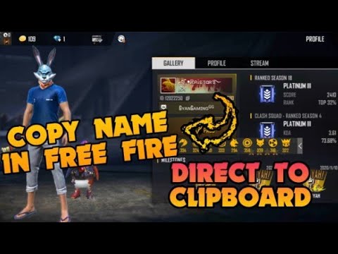 How To Copy Names In Free Fire Save Names In Free Fire Name Like Raistar Youtube
