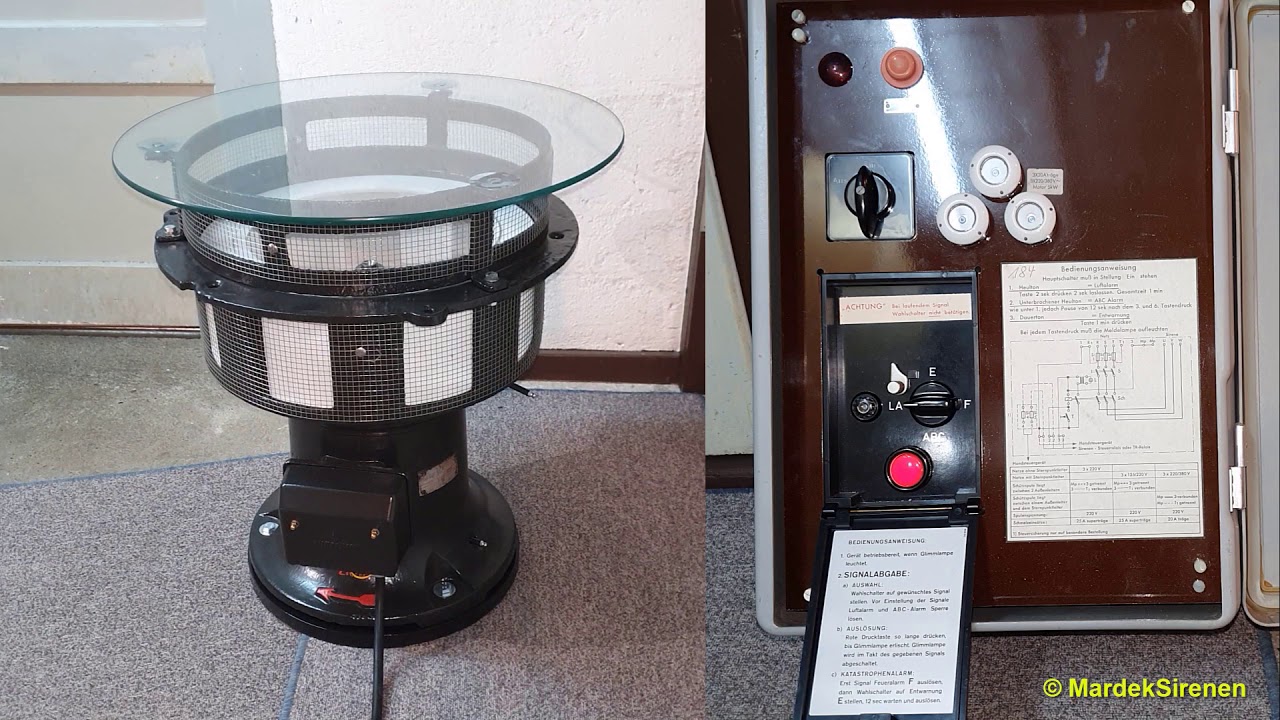 Probelauf Siemens Fm Si 41 + S57 mit Luftlarm über HSG