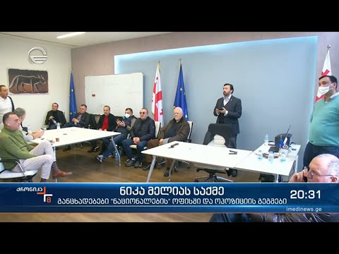 მართლმსაჯულება ნიკა მელიას „ჯგუფური ძალადობის ხელმძღვანელობას და მასში მონაწილეობას“ ედავება