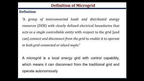 Smart Grid unit 4 Microgrid Part 1