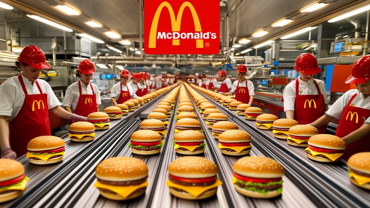McDonald's HAMBURGERS Factory Process EXPOSED!
