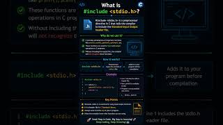 What is #include stdio.h in C 🤔 | C Programming for Beginners #shorts