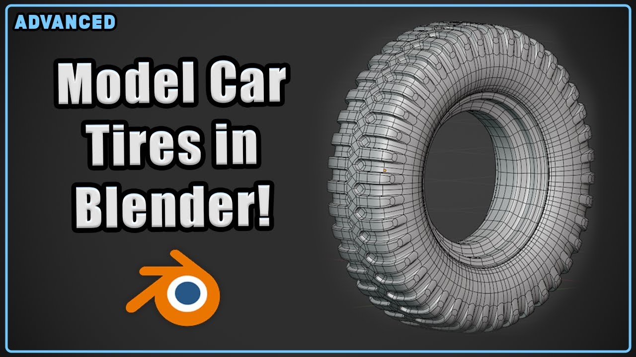Create Detailed Tires in Blender! Advanced Car Modelling tutorial