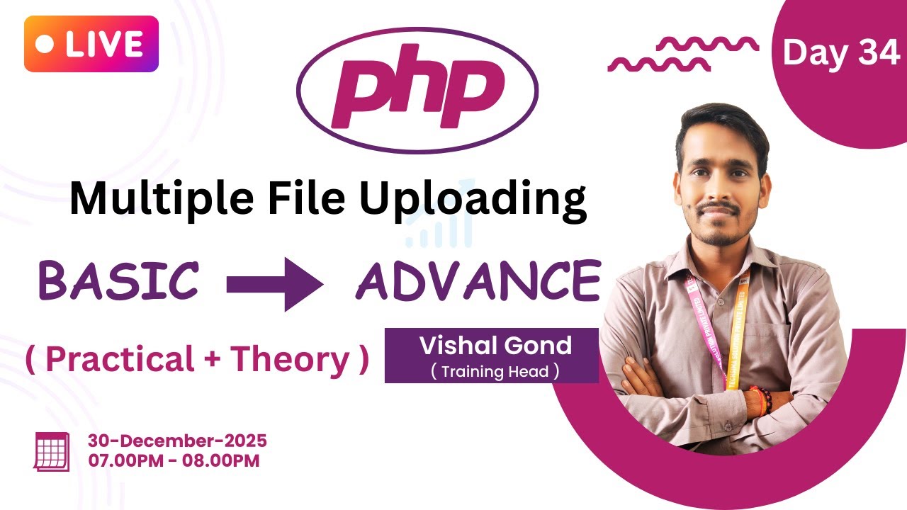 Multiple File Upload in PHP 🔥 | Step-by-Step Tutorial for Beginners ...