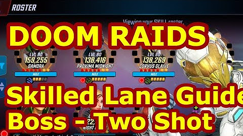 Doom 1.0 Raids Skill Guide | Skill Boss Node - 2 Shot | No Secret Avengers Marvel Strike Force - FTP