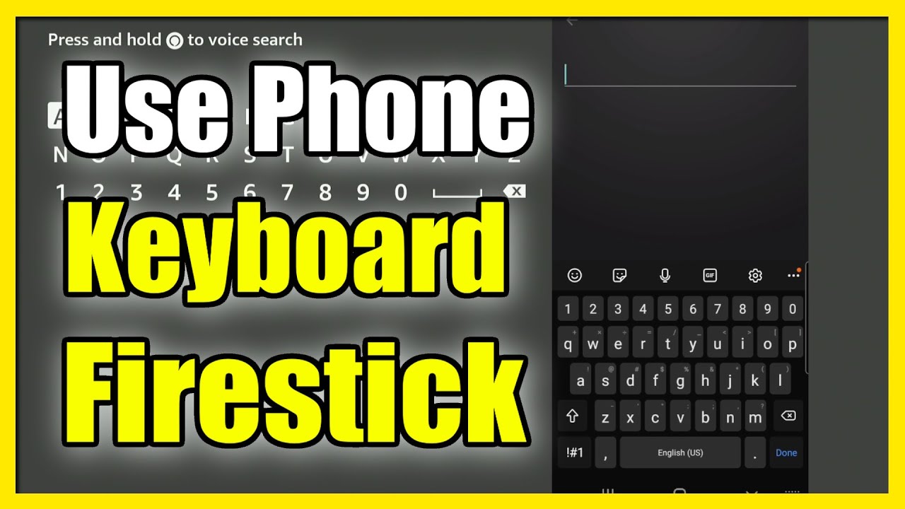 How to Use Phone as a KEYBOARD on Firestick 4k Max (Remote Control App)