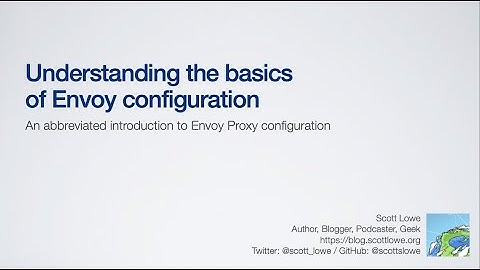 Understanding the Basics of Envoy Configuration