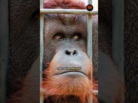 Bu Orangutan Kendi Yarasını Bitkiyle Tedavi Etti