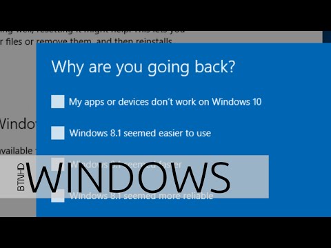 Uninstall Windows 10 and Downgrade to Windows 8.1