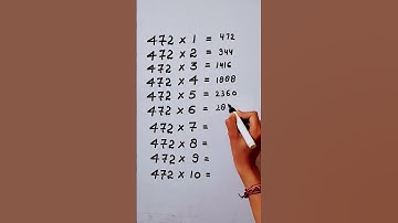 Write the Table of 472 in 20 second only..#maths #mathshack #mathstricks ‎@study_care0 