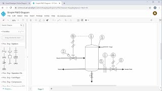 Create Piping & Instrumentation Diagram (P & ID) Diagram Online screenshot 1