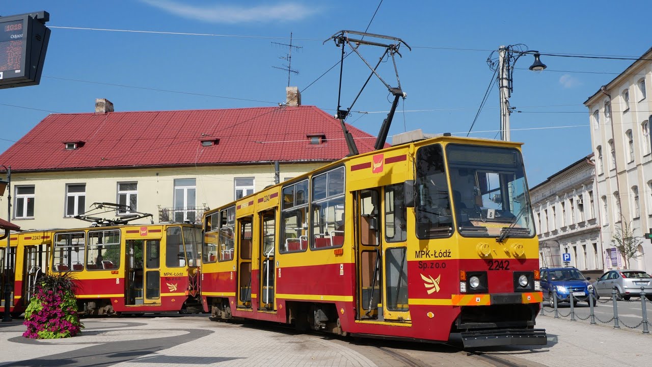 Tramwaje w Łodzi i Zgierzu sierpień 2022