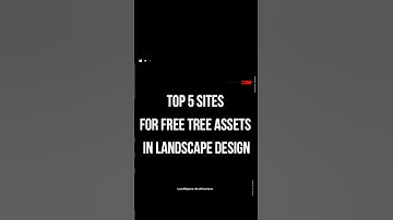 5 sites for FREE tree assets in landscape design. Comment trees I will send to you #landscapedesign
