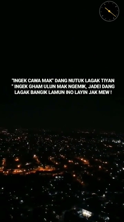 STORY WA KATA-KATA BAHASA LAMPUNG